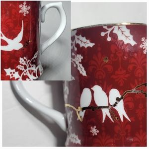 STARBUCKS Dove of Peace Red White Gold Christmas by Rosanna 2010